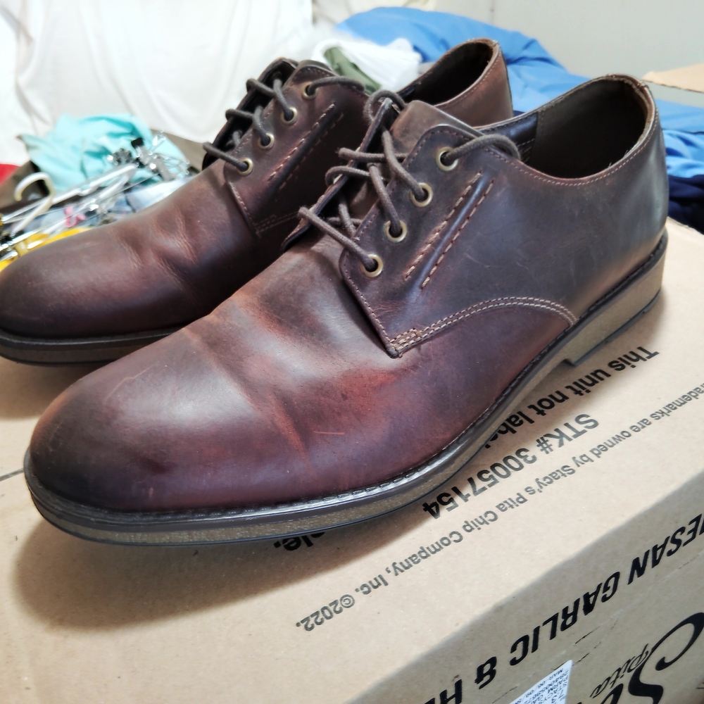 Classic Brown Leather Oxfords